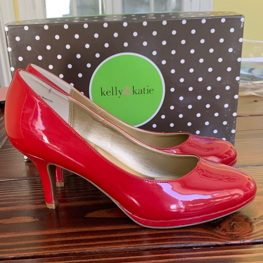 Red Patent Kelly&Katie Pumps